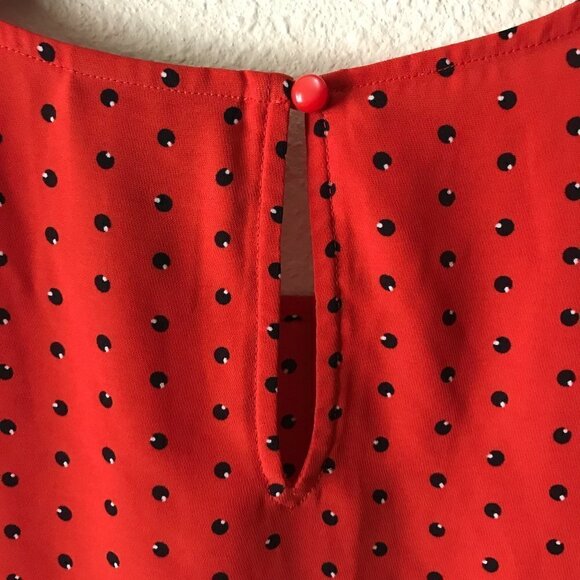 NWOT - Cynthia Rowley Short Sleeves Semi Sheer Blouse - Picture 7 of 13